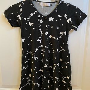 Ava Sky Button Down Mini Dress sz 8
